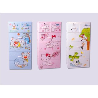 Tủ Nhựa Trẻ Em Lucky Việt Nhật (5 Tầng - 6 Ngăn)