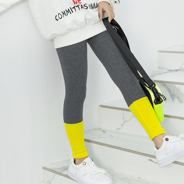 Quần Legging Chất Liệu Cotton Co Giãn Thời Trang Mùa Thu Dành Cho Bé Gái