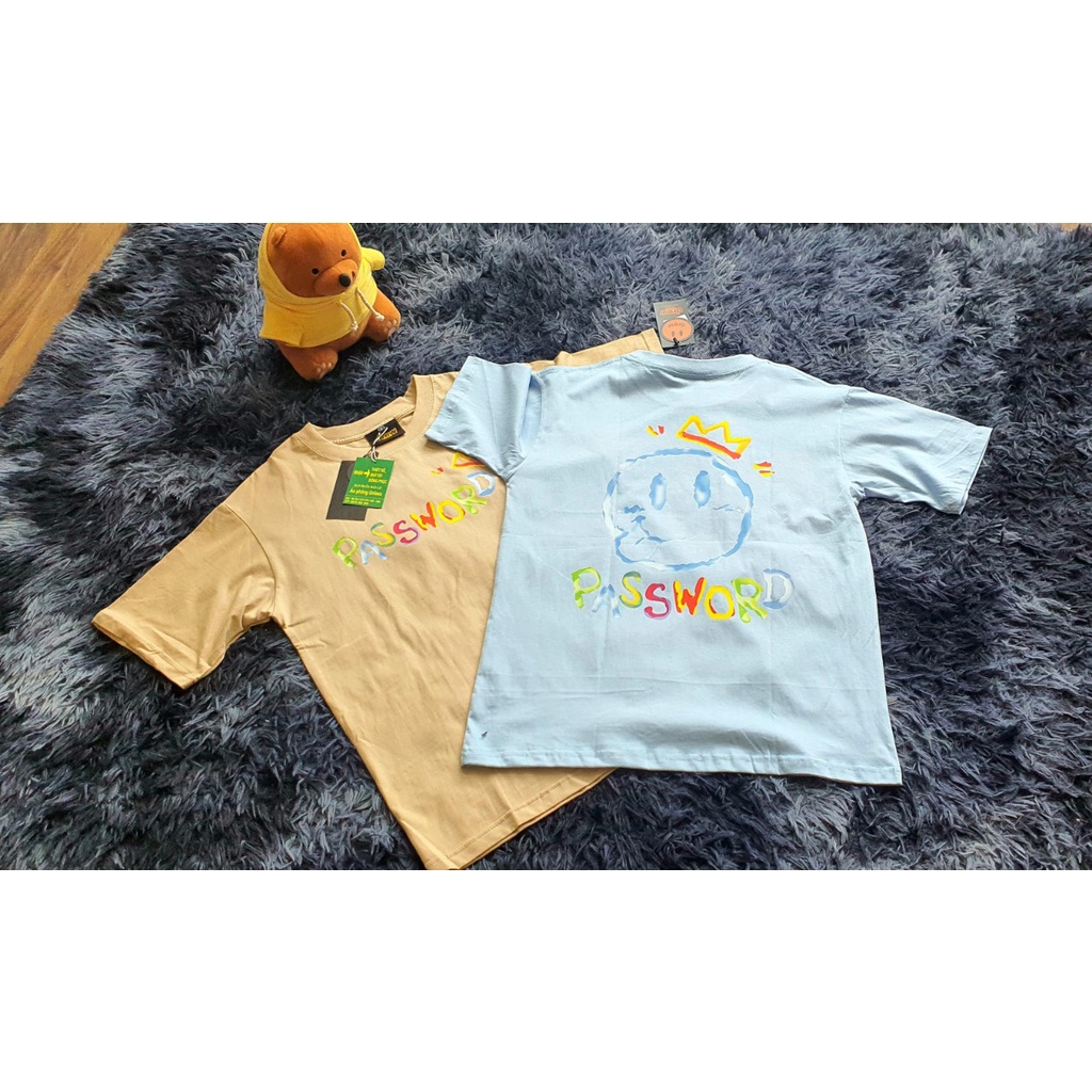 Áo thun Drew in hình mặt cười vương miện