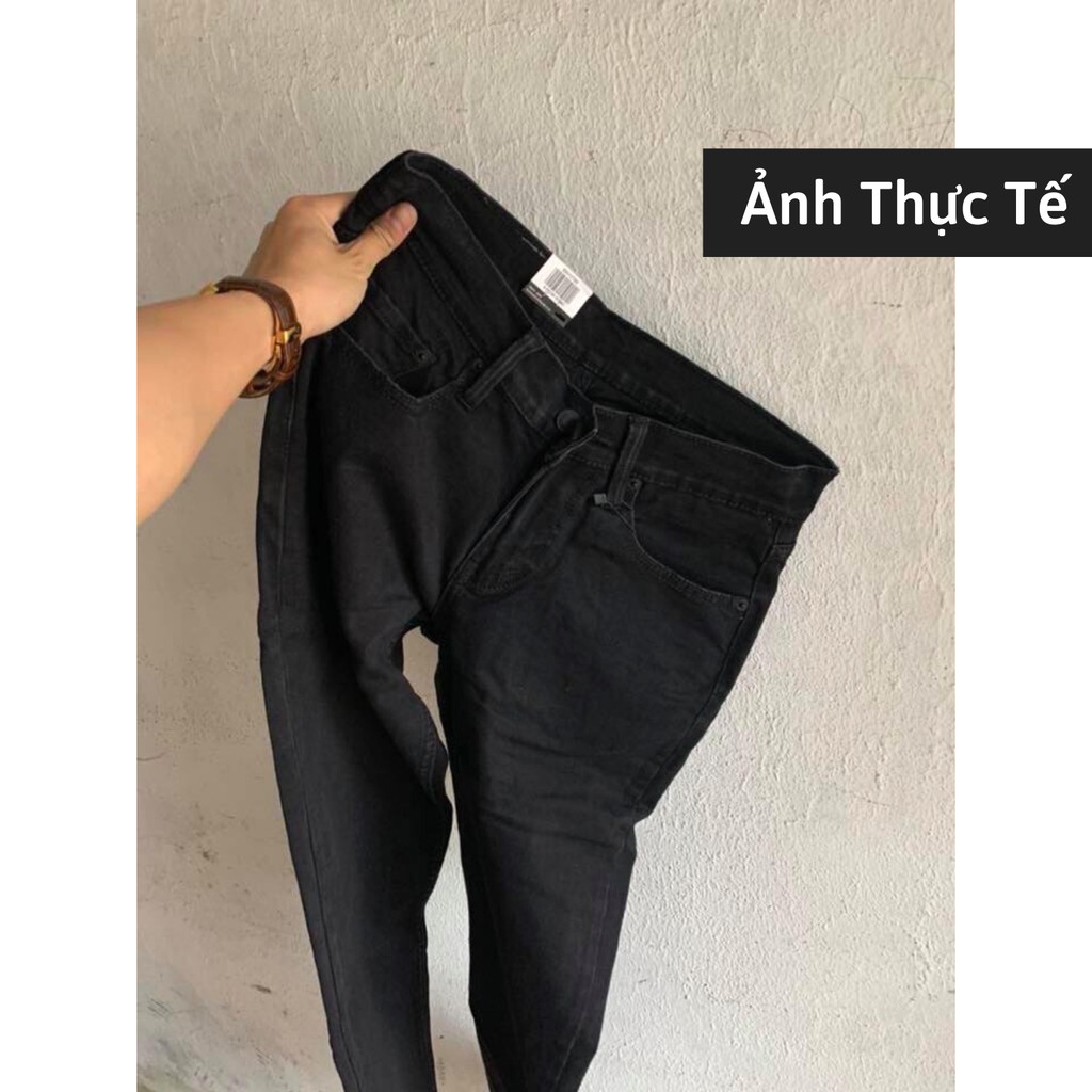 Quần jean nam đen rách gối dáng Skinny, quần bò đen trơn Classic thời trang JBAGY - JBJ