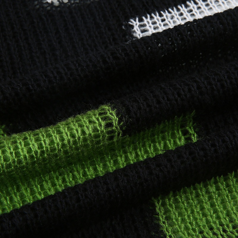 Áo Thun Nữ Dệt Kim Tay Dài Khoét Lỗ Thời Trang