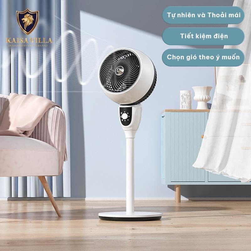 Quạt cây đứng cao cấp chính hãng Kaisa Villa, quạt điện cơ có điều khiển công nghệ đối lưu  bảo hành 12 tháng