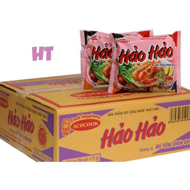 COMBO 2 Thùng mì Hảo Hảo Tôm Chua Cay(30góix2)