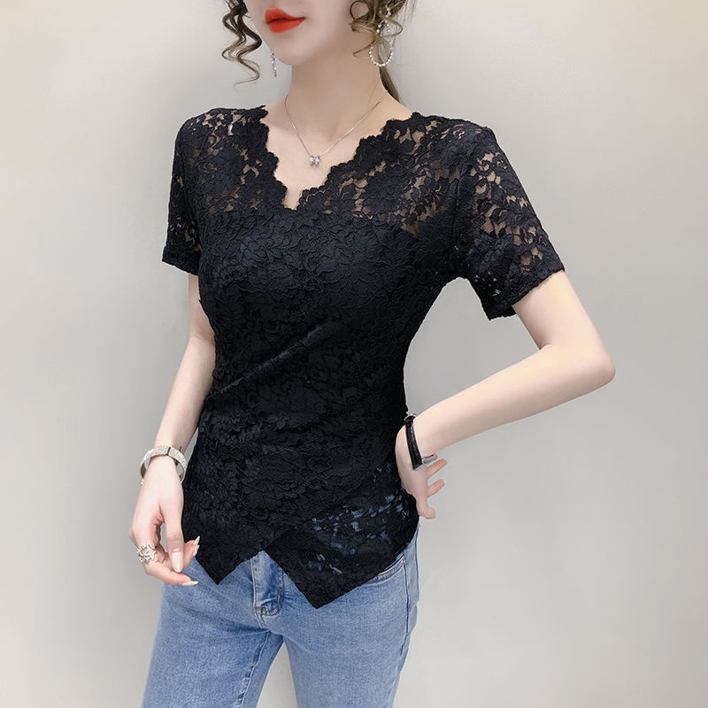 Áo Ren Mỏng Che Bụng Phong Cách Phương Tây Mới Năm 2021 Cho Nữ