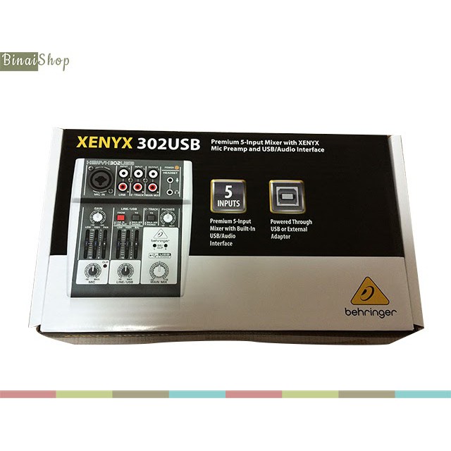 [Mã ELHACE giảm 4% đơn 300K] Mixer 3 cổng Behringer XENYX 302USB