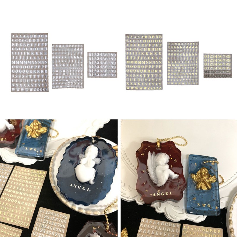 Khuôn Nhựa Resin Hình Chữ Cái Và Số 3 Kiểu
