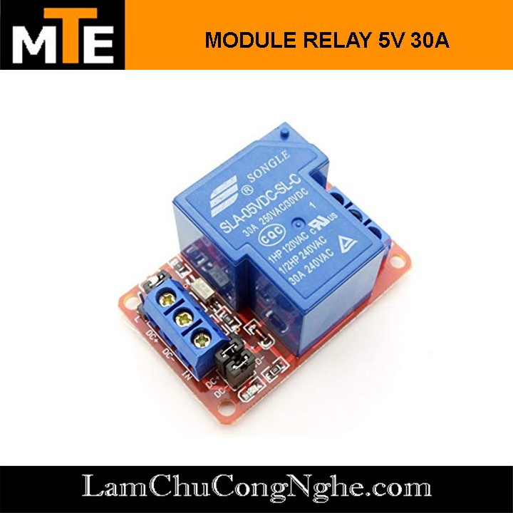 Module 1 relay 5V với opto cách ly HIGH/LOW đóng cắt Thiết bị điện 30A