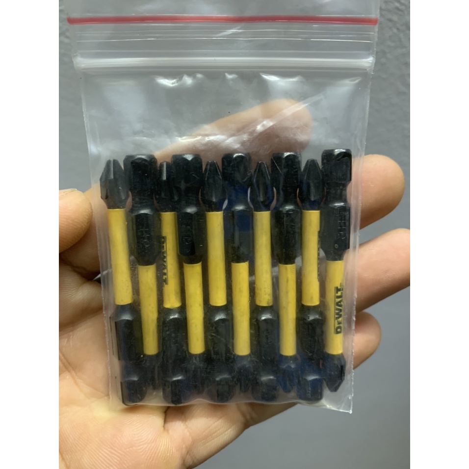 ( Khuyến mãi ) Túi 10 mũi vít Dewalt PH2 dài 58mm chính hãng có từ