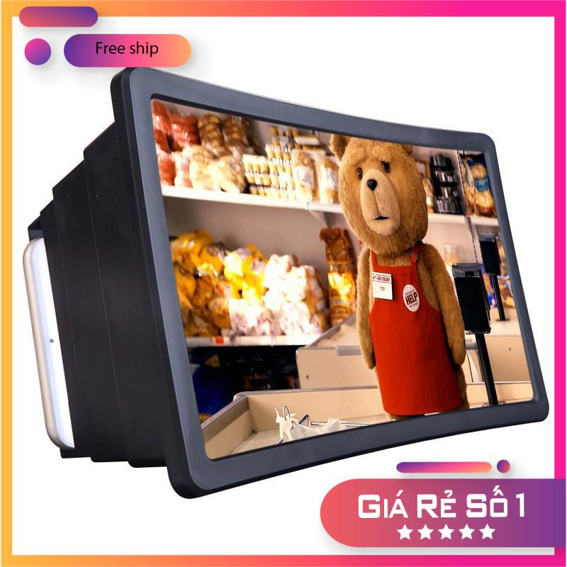 Kính Xem Phim Phóng Đại Hình Ảnh Điện Thoại 3D 8 Inch Thế Hệ Mới 2020