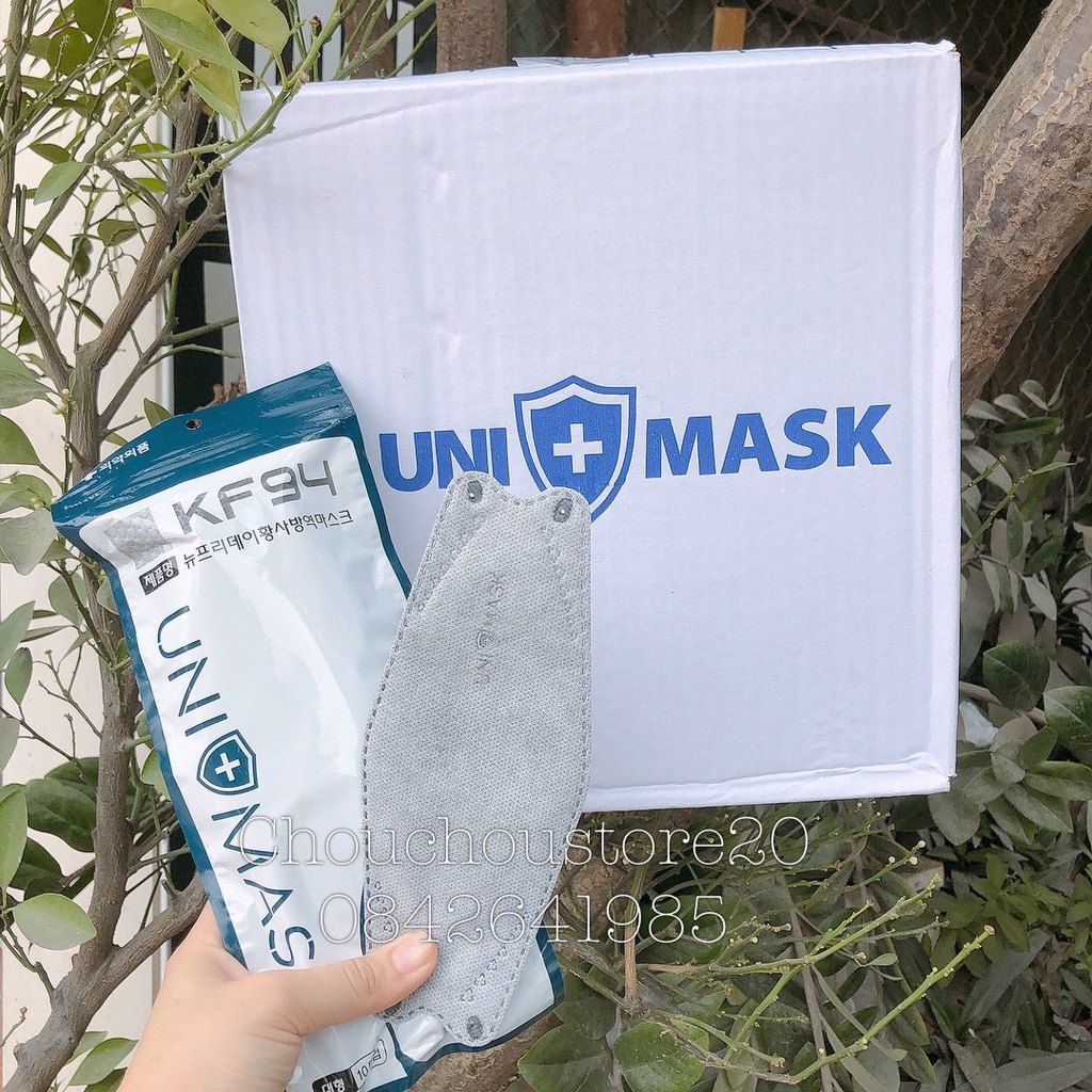 [HÀNG CÓ SẴN] Combo 2 Thùng Khẩu Trang KF94 UNI Mask Kháng Khuẩn Siêu Đẹp Hàng Chính Hãng Chuẩn Hàn Quốc
