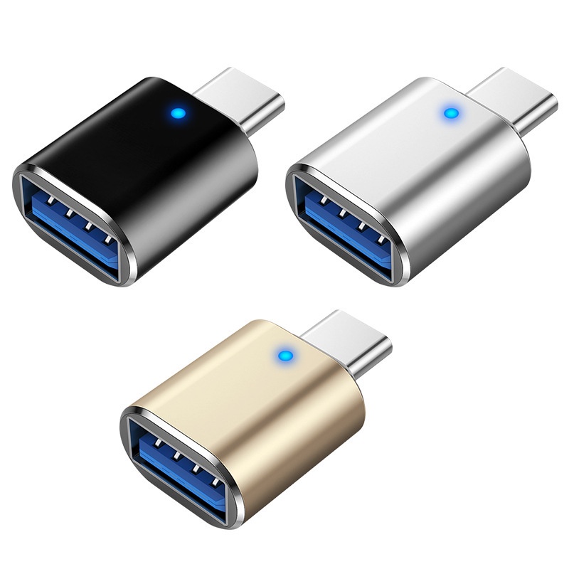 Đầu Đọc Thẻ Nhớ Chuyển Đổi Type-c Sang Usb 3.0 Otg Chuyên Dụng Cho Xe Hơi