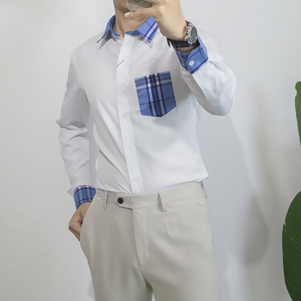 Áo Sơ Mi Họa Tiết Cao Cấp Form Chuẩn Chất Lụa Mát AS | BigBuy360 - bigbuy360.vn