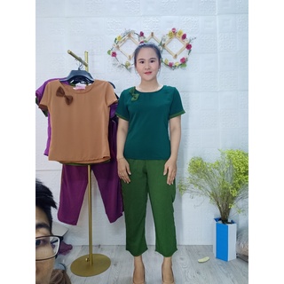 [Giảm Giá Hôm Nay] Đồ bộ trung niên mango Cao cấp, đồ bộ