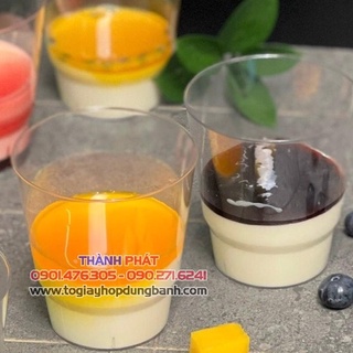 100 Ly hàng không đựng bánh lạnh tiramisu - kèm nắp - 220ml