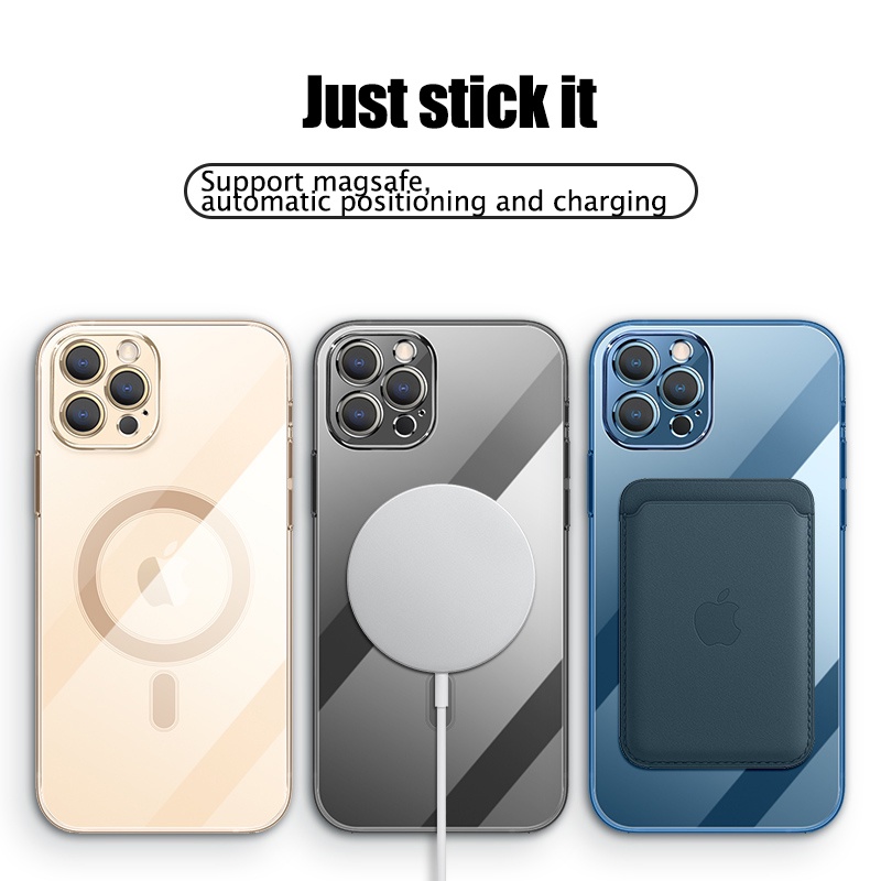 Ốp Điện Thoại Mạ Điện Kèm Sạc Không Dây Cho iPhone 12 13 11 Pro max 11Pro 12 Mini 13Pro i8 7Plus 8Plus xs max ipx Xr SE2020