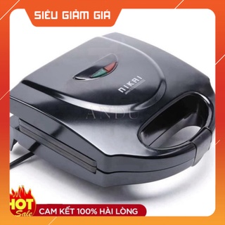Máy Kẹp Nướng Bánh Mì NIKAI, Ép Bánh Sandwich, Rán Trứng, Làm Đồ Ăn Sáng, Nướng Thịt 2 Mặt Đa Năng 💖 Bizz Store