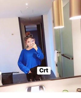 Áo croptop trơn dáng thụng (ka)