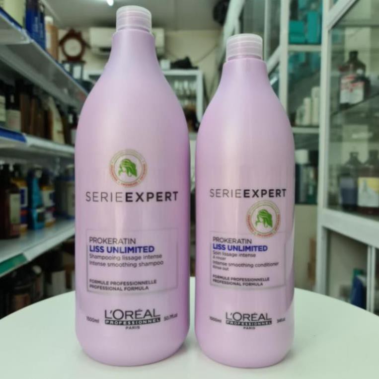 DẦU GỘI I FS3 DẦU GỘI XẢ L'OREAL CHO TÓC XƠ RỐI LISS UNLIMITED 1500ml - 1000ML FS3 FS9