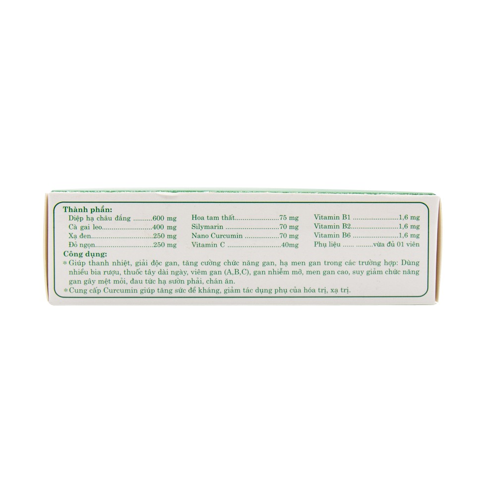 Bổ Gan Cà Gai Leo Liver Life Plus Giải Độc Gan,Làm Mát Gan, Hạ Men Gan, Tăng Cường Chức Năng Gan [30 v] Học viện quây y | BigBuy360 - bigbuy360.vn