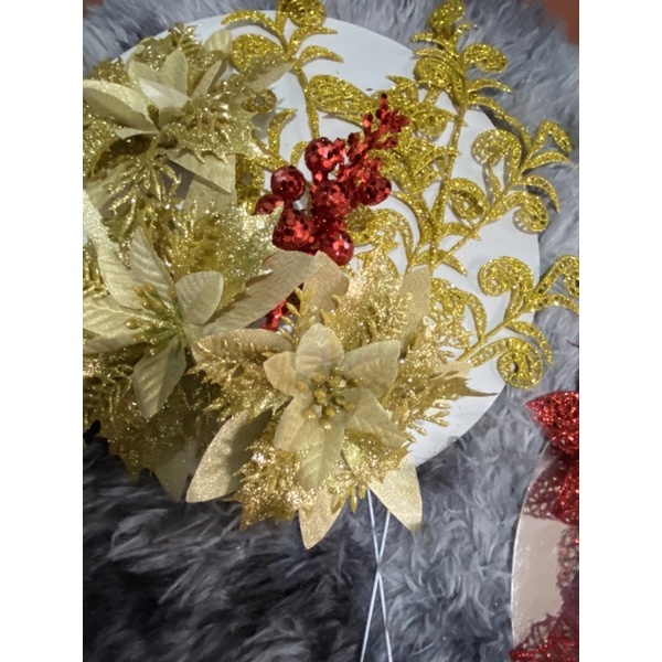 Compo phụ kiện làm tháp bánh, làm oản tài lộc , hoa nhũ trang trí