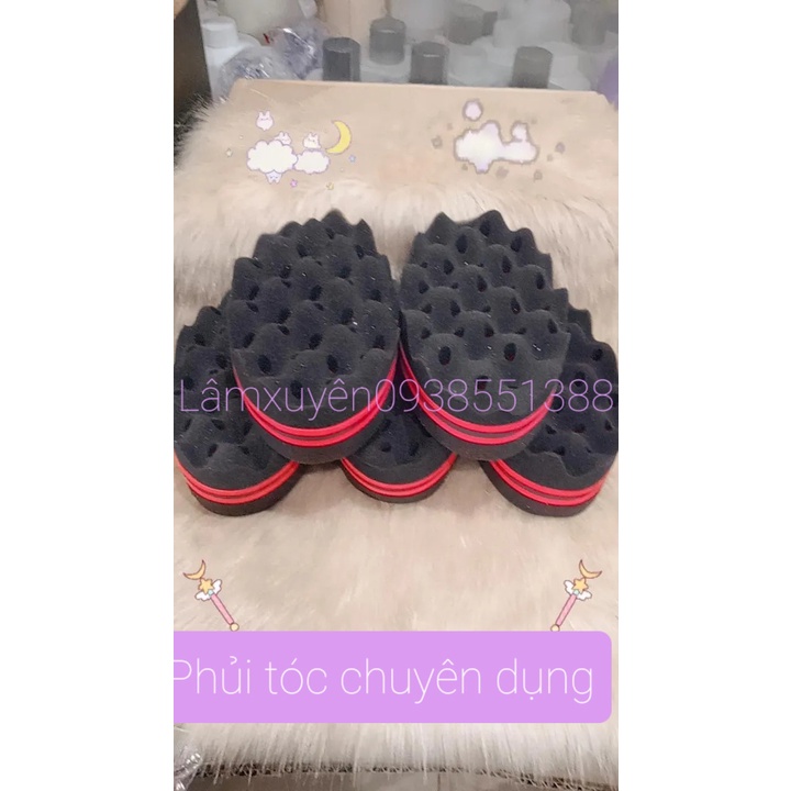 Xốp Móp Moust  Mút phủi tóc móng nail bụi bẩn cho salon tóc nam nữ barber shop mềm mịn dai cao cấp tiện lợi