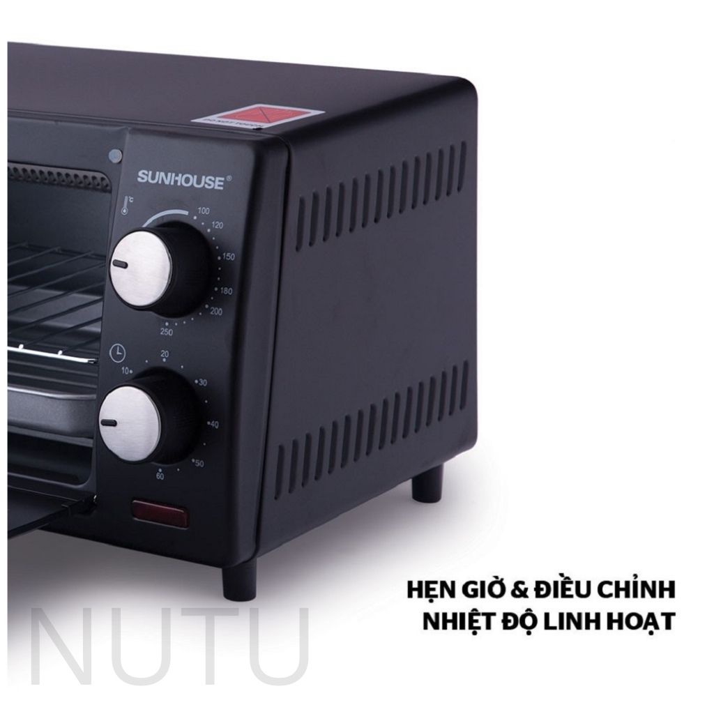 Lò Nướng Điện Sunhouse, Lò Vi Sóng 10L Chính Hãng Bảo Hành 12 Tháng