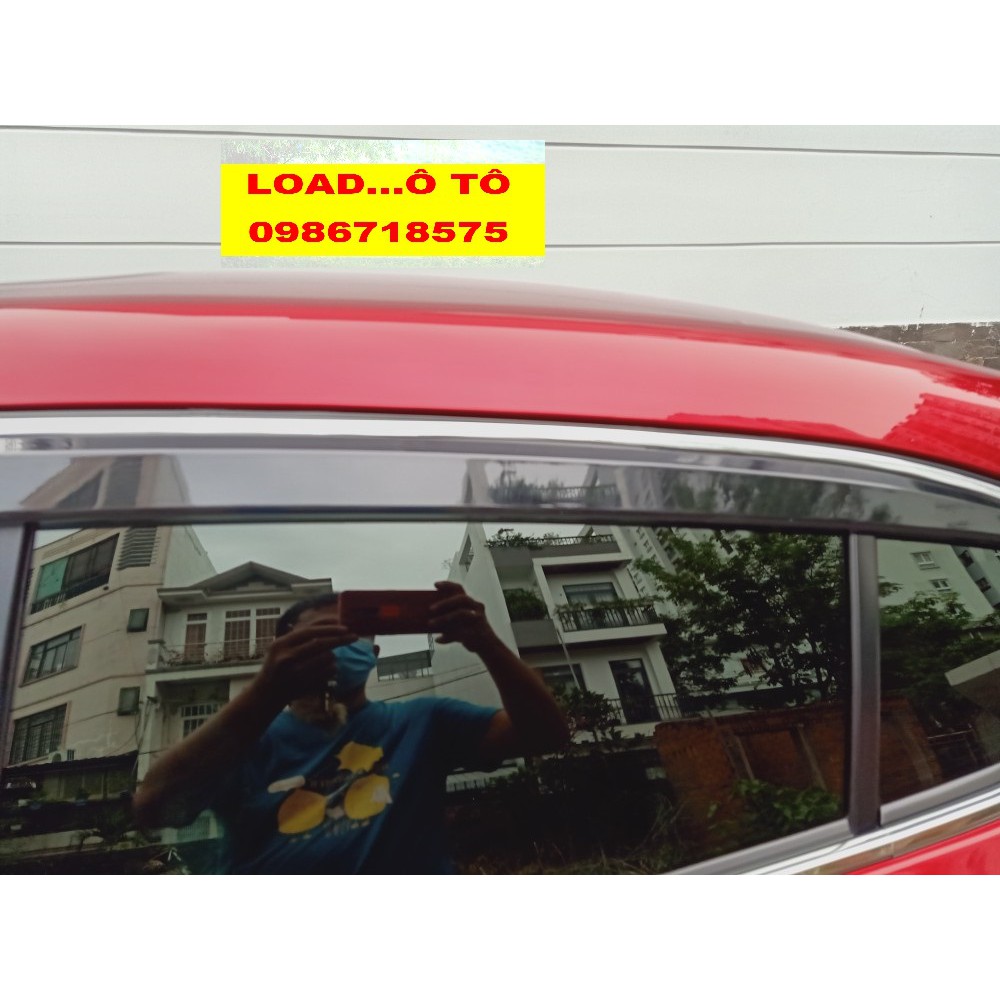 Vè Che Mưa Xe Mazda 3 2022-2018 Chỉ Inox, Mạ Crom Sáng Bóng, Có Sẵn Keo Dán 3M