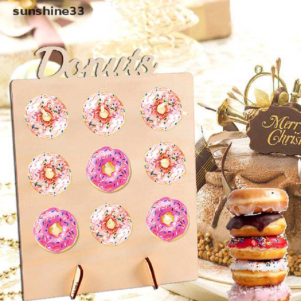 Giá Đỡ Bánh Donut Treo Tường Trang Trí Tiệc Cưới