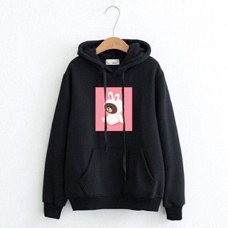 Áo Nỉ Hoodie Nam Nữ Đều Mặc Được THỎ CUTE New Hot Trend Vải Nỉ Bông Dày Mịn Big Size > 100kg - HD00008