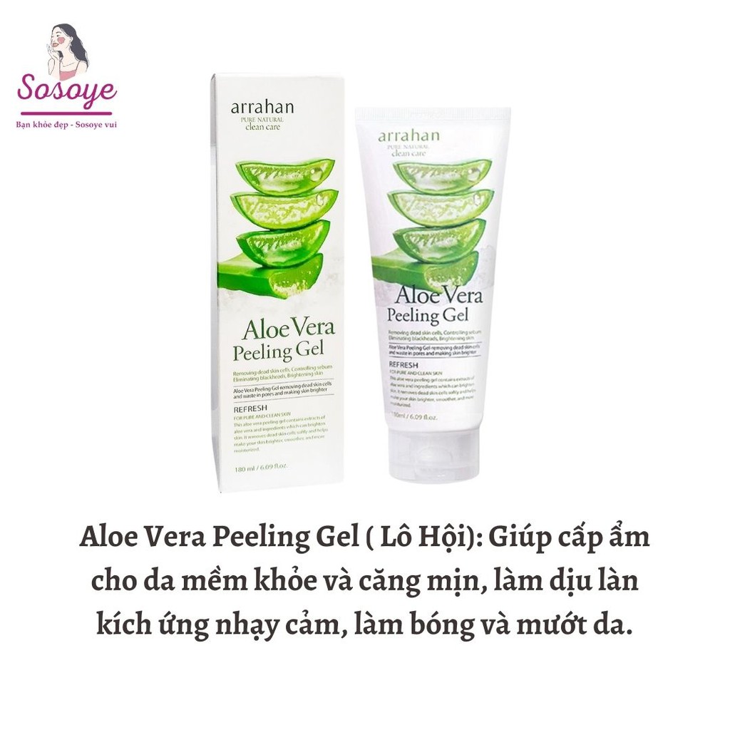 Tẩy Tế Bào Chết Đủ Mùi Arrahan Hàn Quốc Peeling Gel 180ml