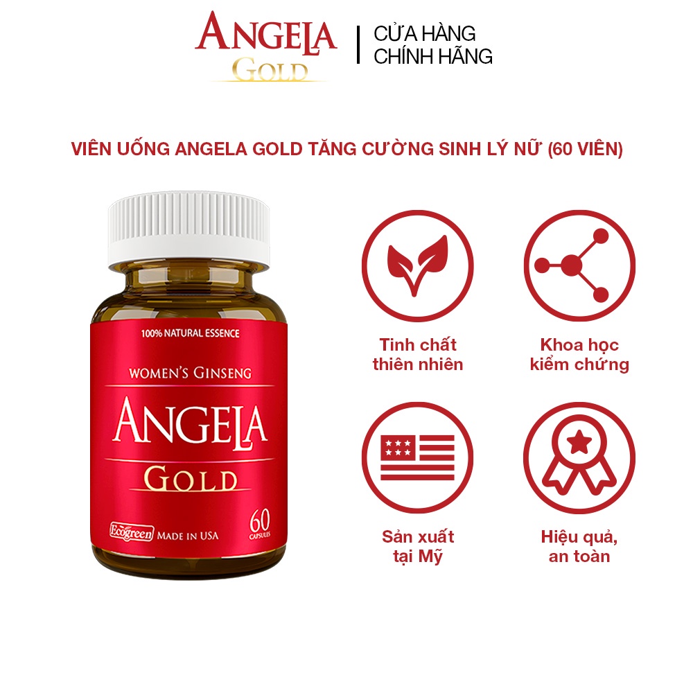 Viên uống ANGELA GOLD tăng cường sinh lý nữ (60 viên)