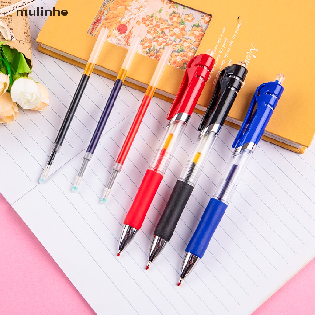 Set 1 Bút Bi + 10 Ruột / 50 Ruột Thay Thế mulinhe Chất Lượng Cao