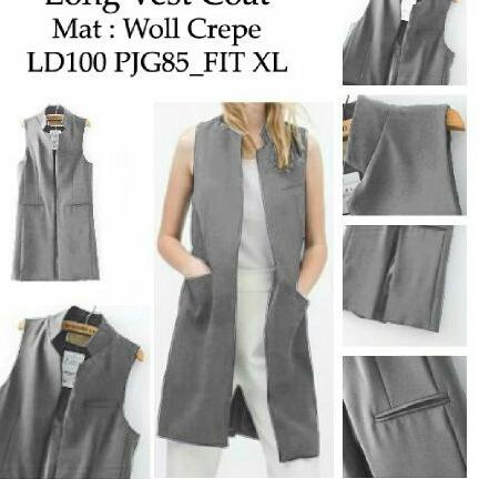 Giá Rẻ Áo Khoác Vest Dáng Dài Màu Trắng/Đen/Xám/Xanh Dương/Đỏ/Xanh Dương Làm Quà Tặng Cho Bạn Gái
