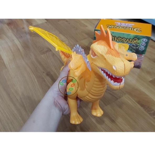 Khủng long 3 đầu Electric Dinosaur Series + tặng kèm 3 pin AA