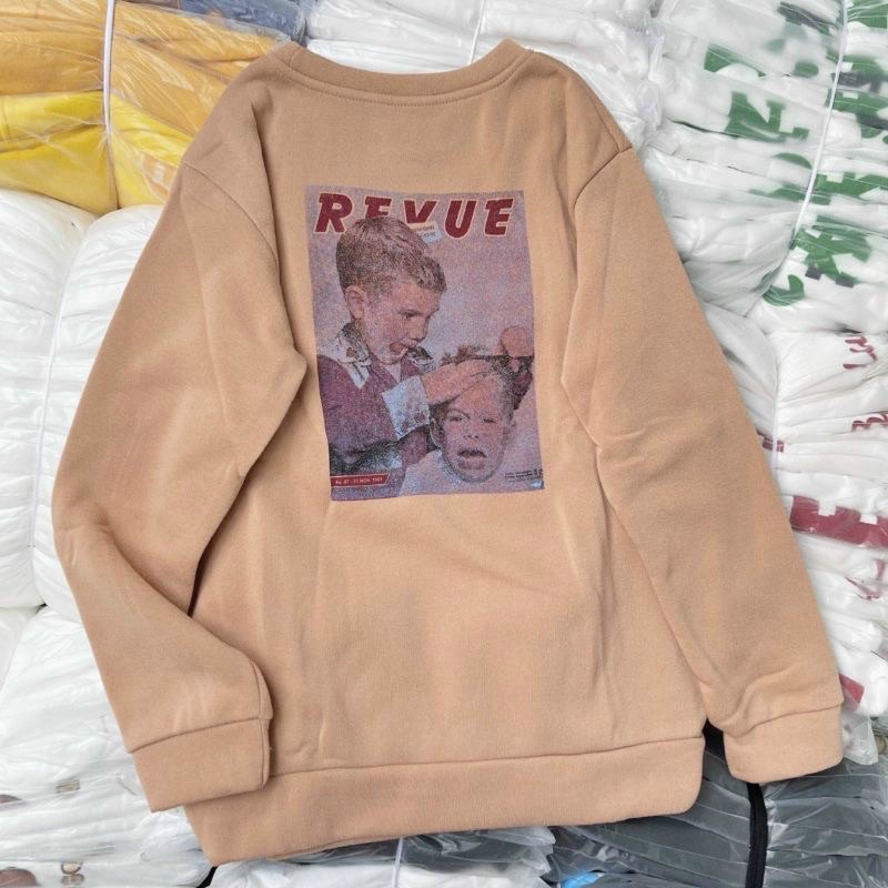 Áo Sweater Nỉ Ngoại In Hình Em Bé Kèm Ảnh Thật