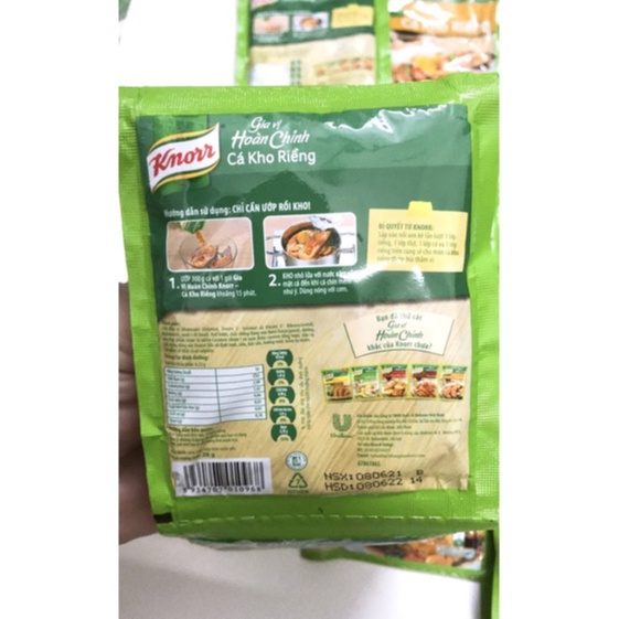 Gia Vị Hoàn Chỉnh Cá Kho Riềng Knorr Gói 28g