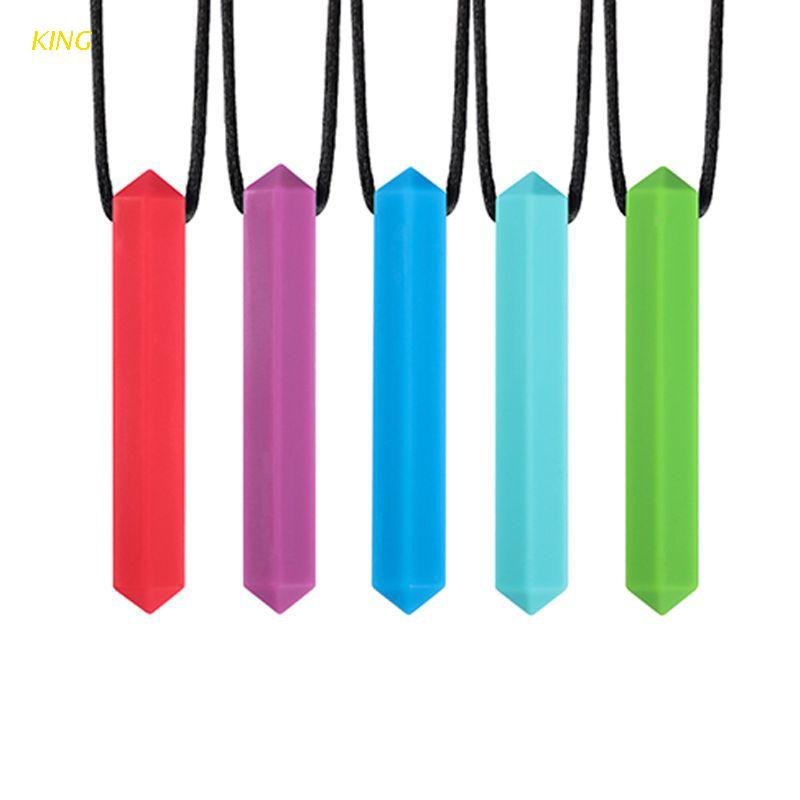 vòng cổ Mặt Hình Bút Chì Bằng Silicone Cho Bé Mọc Răng