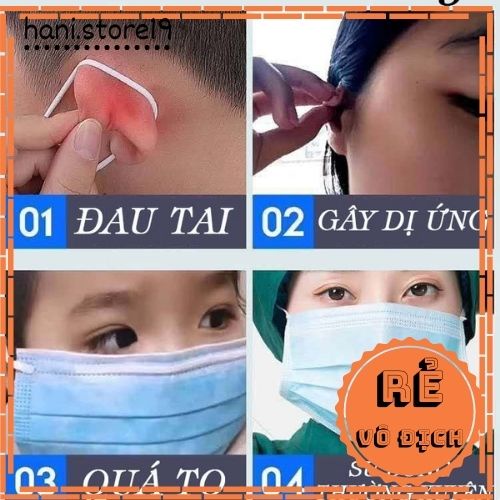 Dây Đeo Khẩu Trang Y Tế [HCM H.Tốc 30P] Tai Giả - Quai Gài Khẩu Trang- Chống Đau Tai - Chất Liệu Silicone Mềm | BigBuy360 - bigbuy360.vn