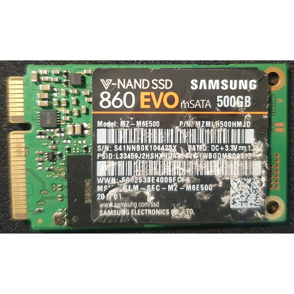 SSD Samsung 860 EVO 500GB mSATA M6E500