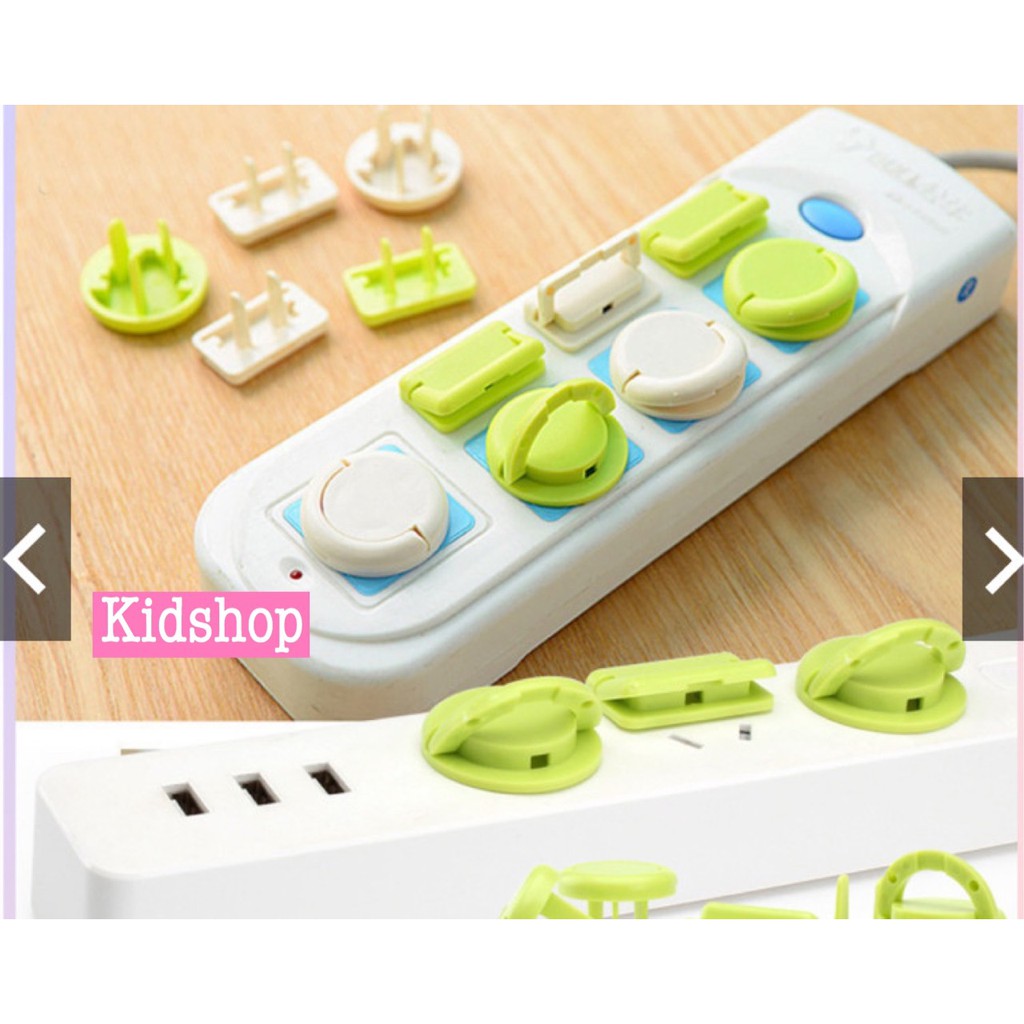 Combo 10 chiếc bịt ổ điện cao cấp giữ an toàn cho bé, có quai tháo ra dễ dàng giá siêu dẻ