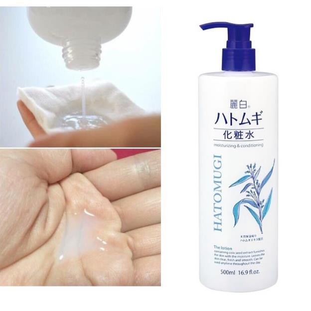 Lotion/Toner Dưỡng Ẩm HATOMUGI Reihaku Hạt Ý Dĩ Nhật Bản - 500ml | BigBuy360 - bigbuy360.vn