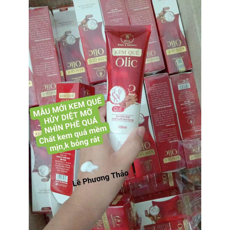 Kem quế tan mỡ Olic hàng chuẩn 1000% - Gel sắn chắc quế giảm eo mỡ bụng không nóng rát