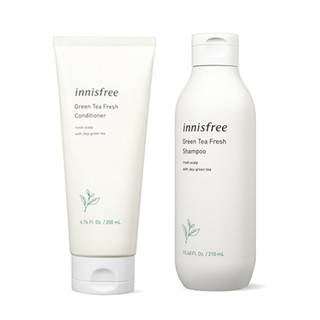 INNISFREE Green Tea Fresh Shampoo (310ml) / Dầu xả (200ml)