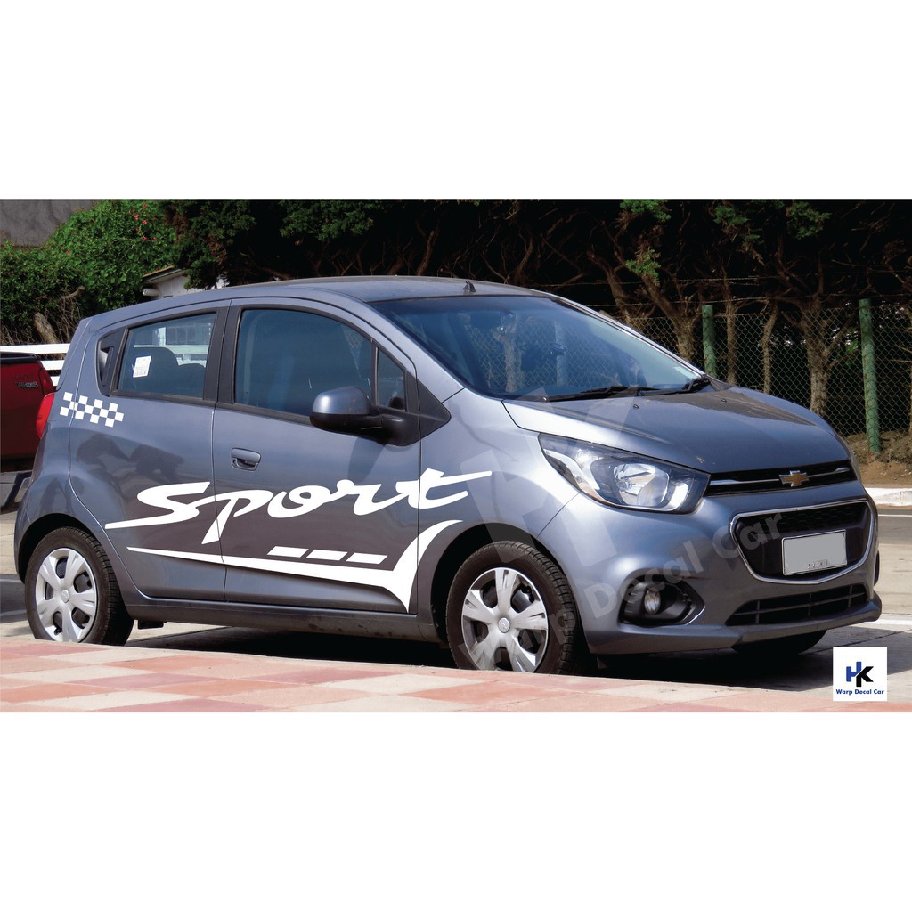 Tem xe  matiz Spark phong cách thể thao - decal matiz spark decal_oto