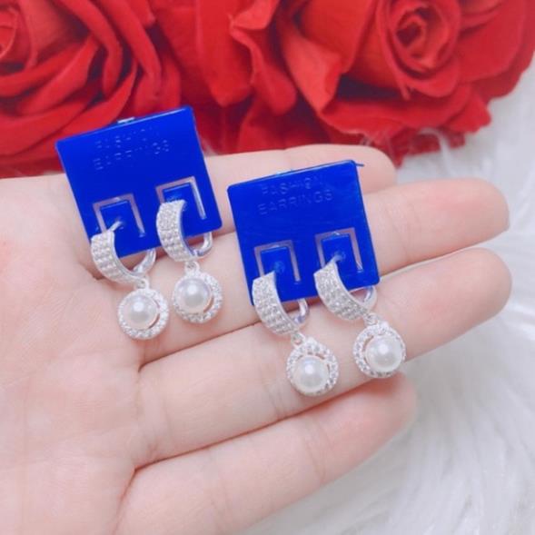 BÔNG TAI BẠC NỮ BẠC ITALY CAO CẤP 925