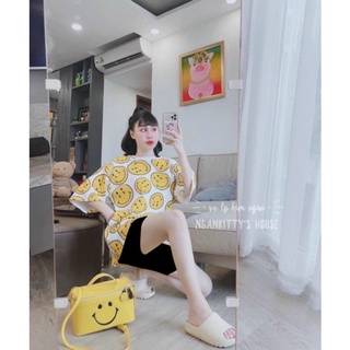 Set quần ngố mặt cười 11010