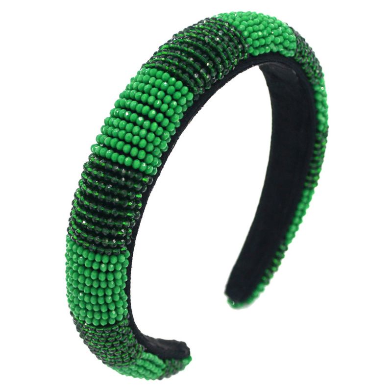 Băng Đô Cài Tóc Dày Dặn Đính Đá Thủ Công Phong Cách HAN Baroque Cổ Điển Cho Nữ