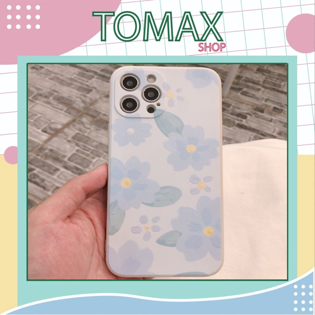 Ốp lưng iphone hoa sơn dầu các dòng máy 7plus/8plus/x/xs/xr/11/11promax/12/12promax/13/13promax Tomax Case