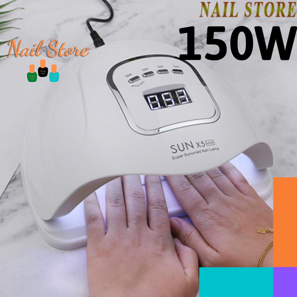 [CHÍNH HÃNG] Máy Hơ Gel SUN X5 MAX Công Suất Cao 150W 45 LED - Máy Hơ Móng HƠ SIÊU NHANH