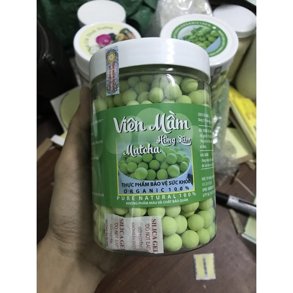 Combo 10 hũ viên nghệ mật ong, 10 hũ viên mầm matcha